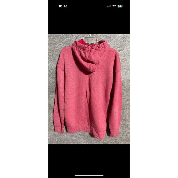 Nike Mens HERITAGE Hoodie Gym Red Heather Sweatshirt Mens M BV2933-657 Swoosh - Picture 3 of 6